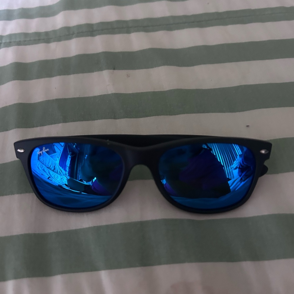 Ray-Ban Black and Blue Sunglasses Ray ban sunglasses